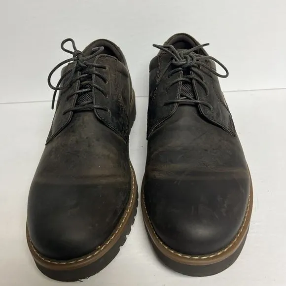 Rockport Mens Mitchell Plain Toe Oxford Brown Size 12Wide